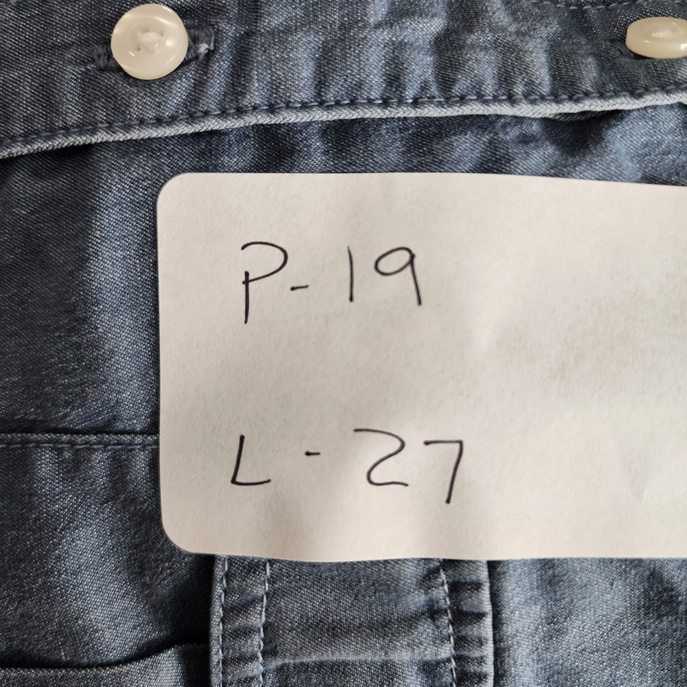Kuhl Kiley Long Sleeve Shirt Women's Large Blue Chambray Roll Tab UPF 50 - Picture 5 of 6